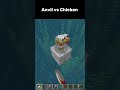 Anvil vs Chicken #minecraft #shorts #gaming #funny #chicken #fyp #subscribe #memes #minecraftshorts