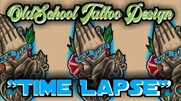 Make tattoo design by phone using autodesk sketchbook Time Lapse