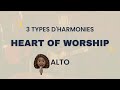 Listen to the 3 types of harmony on the heart of worship  separate voices  alto