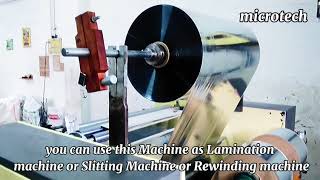 Lamination Machine With Automatic-Winding Microtech Machinery Works Contact No.63741 39356.