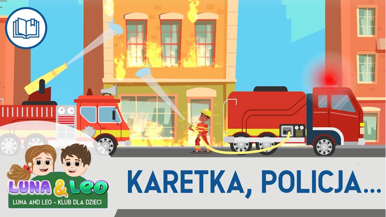 Pojazdy ratunkowe 🚑🚒🚓 - Karetka,policja, straż pożarna dla dzieci