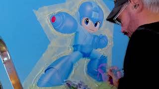 Game Mural Time Lapse Painting - Mega Man