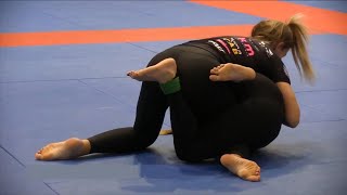 Intimate moments of girls grappling, jiu jitsu or wrestling