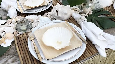 An Elegant Hawaiian Luau Party Tablescape