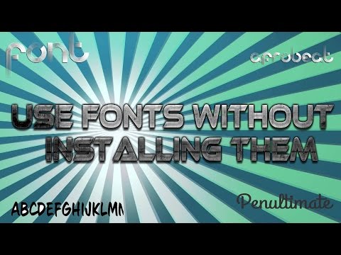 use fonts without installing use fonts without installing