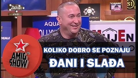 Koliko dobro se poznaju Đani i njegova supruga Slađa (Ami G Show S10)