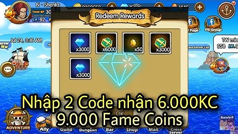 Sunny Pirates: Going Merry - NHẬP 2 CODE NHẬN 6.000KC, 9.000 ĐIỂM MUA BÁU VẬT (25.07 - 30.07)