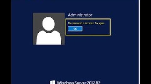 Reset Windows Server 2012 r2