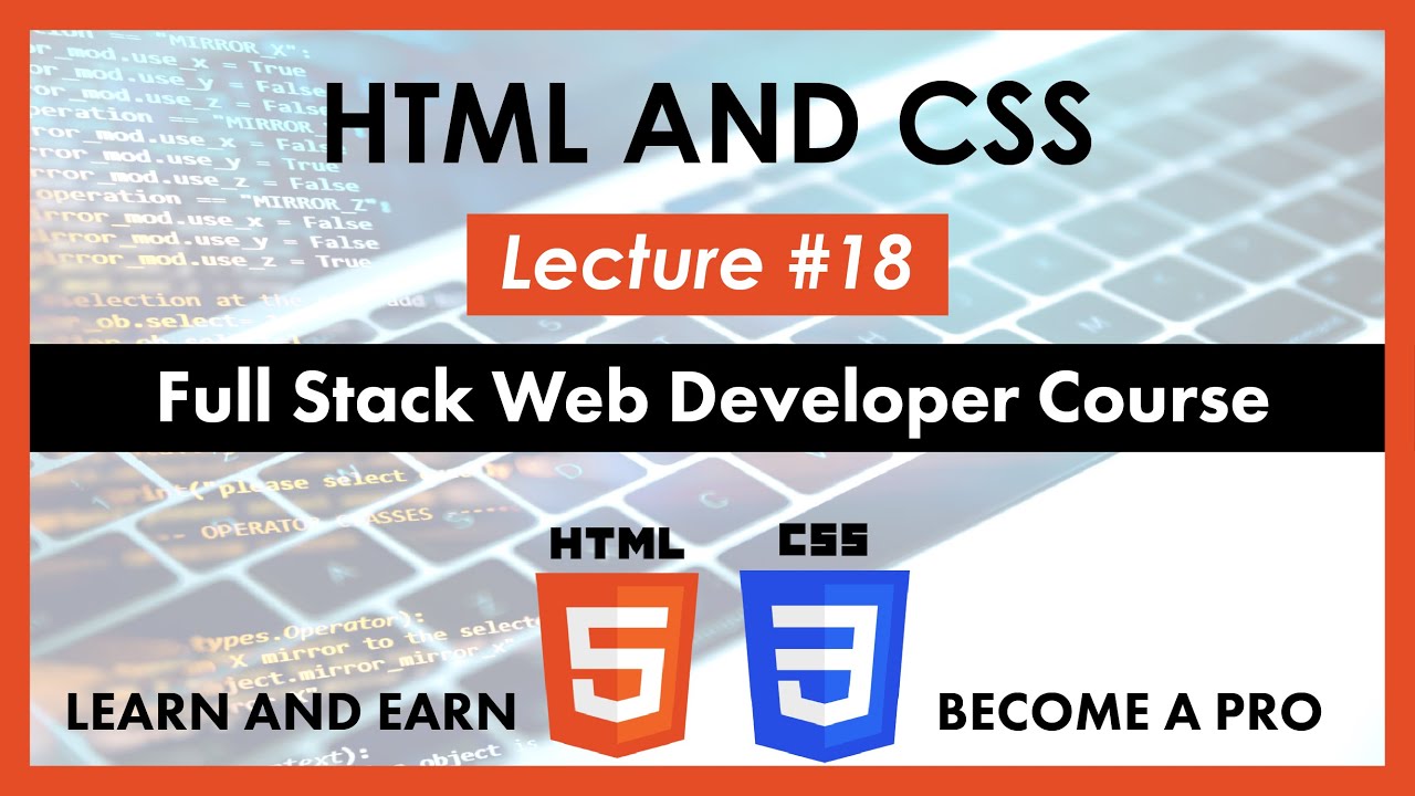 Internal CSS | Lecture #18 | HTML and CSS - YouTube