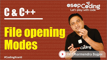 File opening Modes | Write, Read and Append Mode in C |  C/C++ tutorial |  C / C++ - #Lecture138