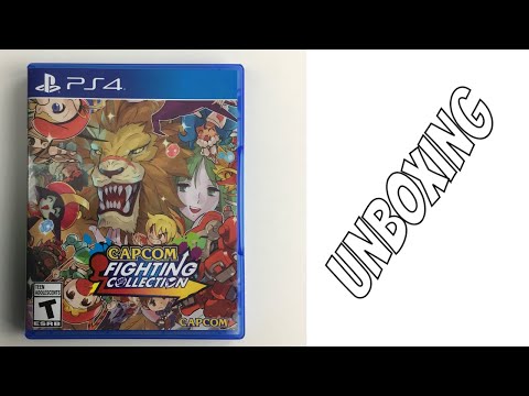 CAPCOM FIGHTING COLLECTION PS4 GAME UNBOXING