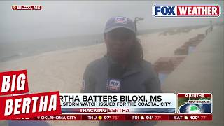 Tropical Storm Bertha Batters The Coast Of Mississippi With Intense Wind Gusts