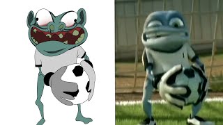 Funny crazy frog Playing soccer 😂| drawing memes