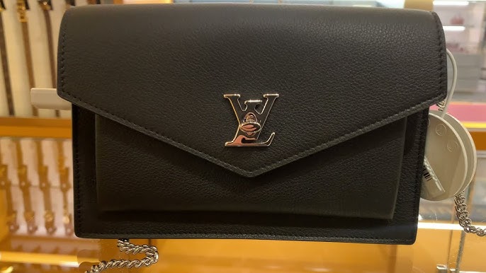 Louis Vuitton Soft Calfskin Mini MyLockme Chain Pochette Greige 