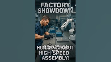 High-Speed Assembly: Human vs. Robot – Who’s Faster? #robotics #factoryshowdown #automation