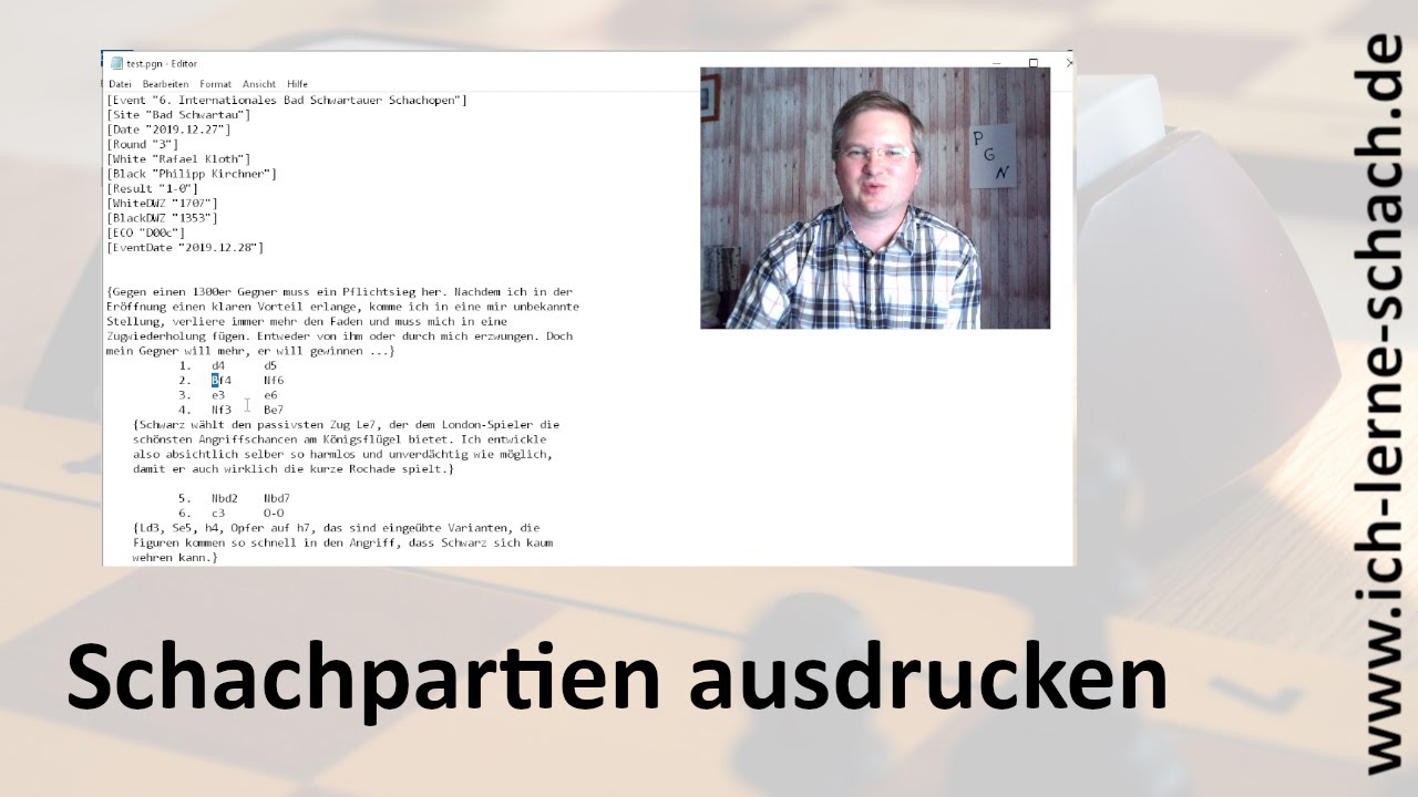 New Update Wie kann man Schachpartien ausdrucken?