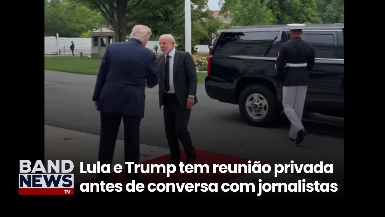 Lula já está em reunião com Trump na Casa Branca | BandNews TV