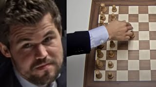 Magnus Carlsen Takes Back His Move on Move 1 Before Karjakin Starts the Clock