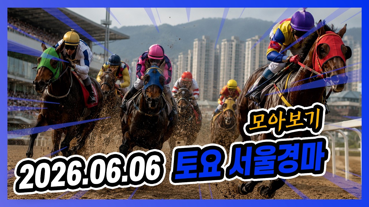 2026년 6월 6일 토요 서울경마 전체경주 모아보기