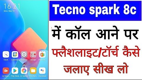 Tecno spark 8c me call aane par flashlight Kaise jalaye।। enable call flashlight in Tecno Spark 8c
