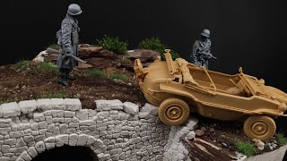 'Battle Of The Bulge' Ardennes 1944 - 1/35 Diorama - Tutorial Video Step by Step