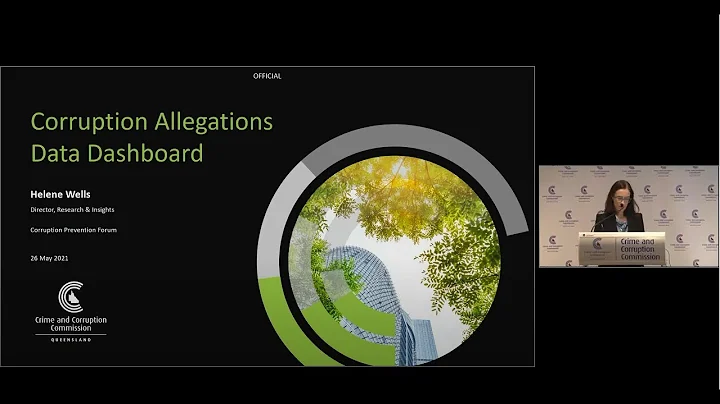 Video 2 | CCC Corruption Prevention Forum - Corruption Allegations Data Dashboard | 26 May 2021