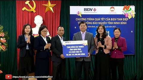 BIDV Trao quà tết cho hộ nghèo, hộ có hoàn cảnh khó khăn