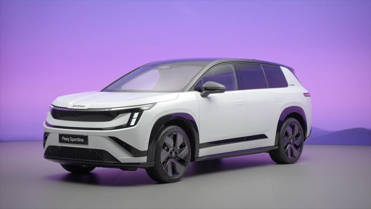 Škoda Peaq Sportline Design Preview in Moon White
