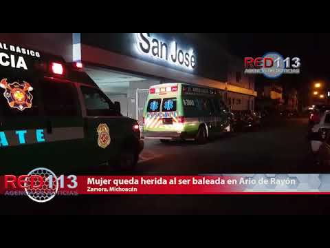 VIDEO Mujer queda herida al ser baleada en Ario de Rayón