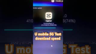U MOBILE 5G SPEED TEST !! Download Very Fast . #umobile #5g #appleiphone
