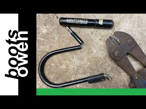 Bolt cutters vs Kryptonite Original Keeper bike lock --  in under 1 minute!