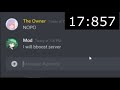 Discord mod speedrun any%