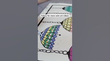 Linocut print and hand painting process. #asmr #relaxingsounds #calmsounds #blockprinting #linocut