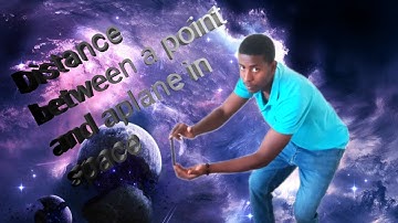 Distance between a point and a plane in space