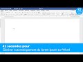 42s pour  gnrer automatiquement du lorem ipsum sur word