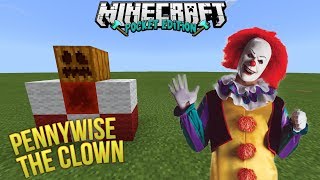 How To Spawn Pennywise The Clown From It | Minecraft PE | Scary Movie Addon