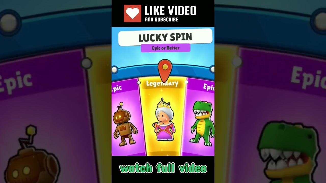 STUMBLE GUYS LUCKY SPIN EPIC SKIN OR BETTER PT 4😱 