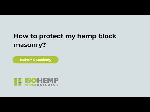 How to protect my hemp block masonry?