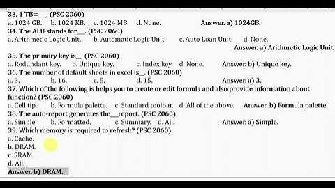 PSC # Computer Operator 2060 Next Question #Quiz #computeroperator #asstcomputeroperator #mcqs