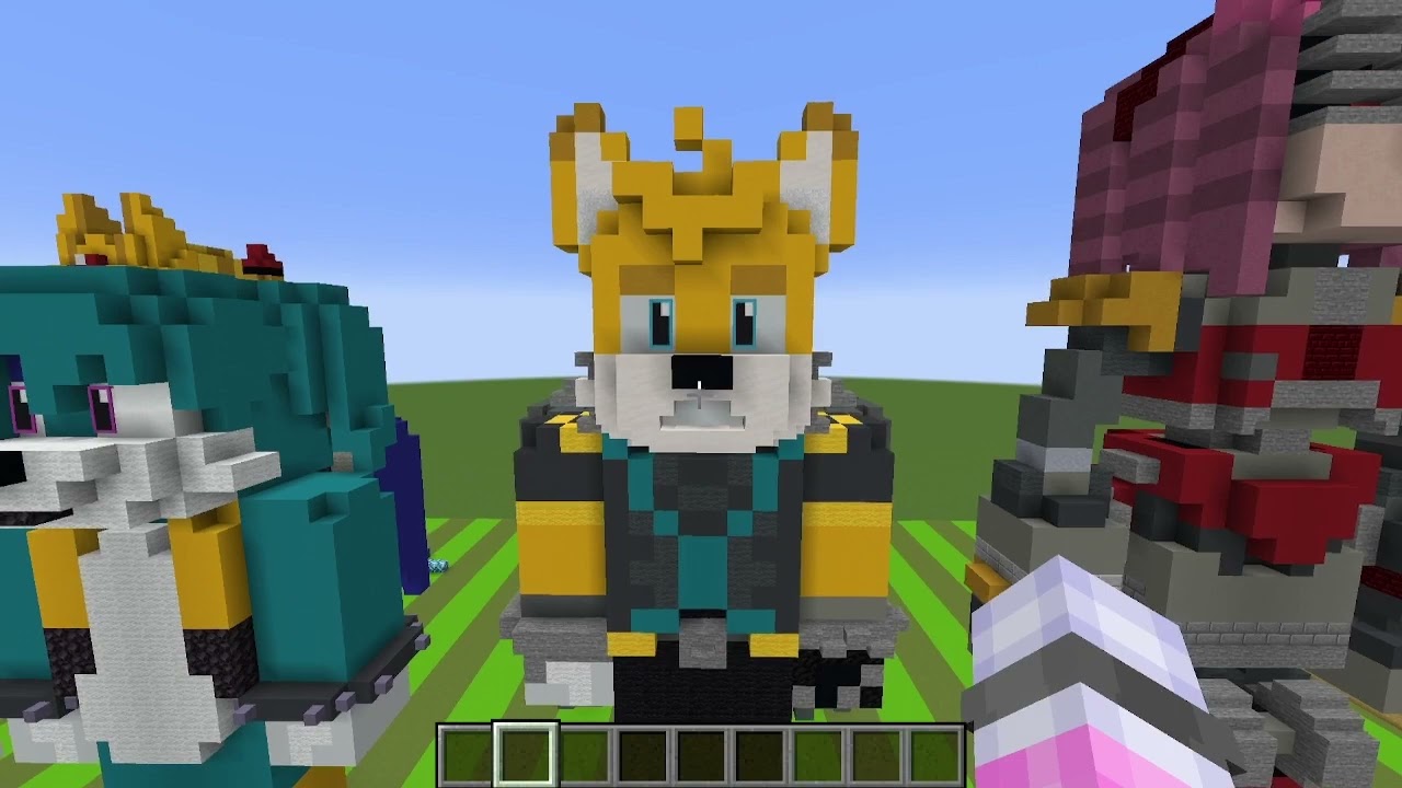 Minecraft Showcase: Sonic the Hedgehog Statues