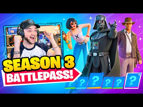 *NEW* Fortnite Chapter 3 Season 3 BATTLE PASS! (Darth Vader)