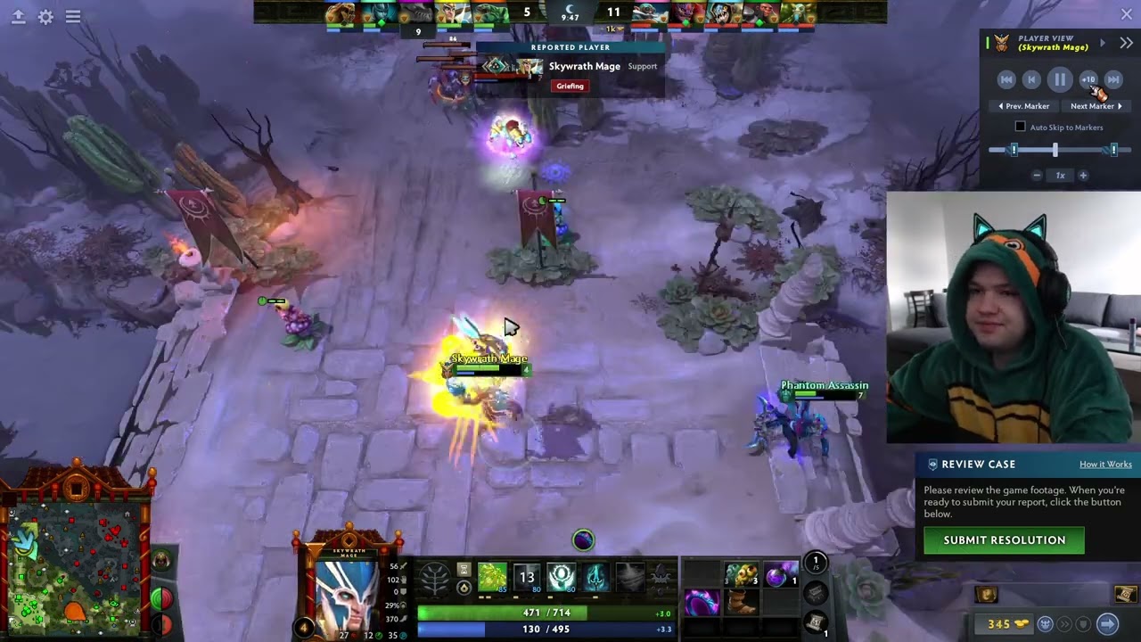 Tidehunter with massive ego & no Ravage blames his support for his tiny dong?! | Dota 2 Reporter Man