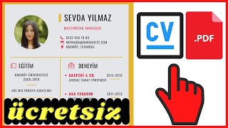 Ücretsiz CV Hazırlama Sitesi | Programsız CV Hazırla !