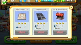Upgrading restraudent 1 to max/Happy cooking chef fever gameplay#6 screenshot 4