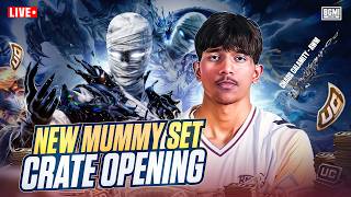 NEW MUMMY SET CRATE OPENING | 50 SOLO KILL GAMEPLAY |  WMAX BGMI LIVE 🔴