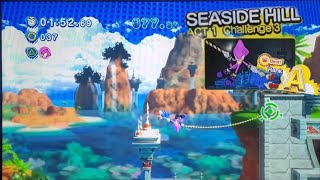 Seaside Hill ACT 1 Challenge 3 Rank A Espio(+Movie Clips) - Sonic Generations PS3