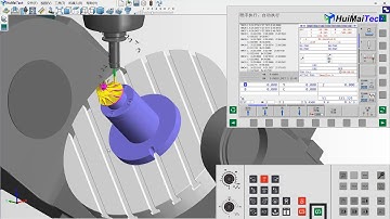 Mikron 500U 5Axis | Heidenhain 530 | Impeller Simulation | HuiMaiTech Virtual CNC Training
