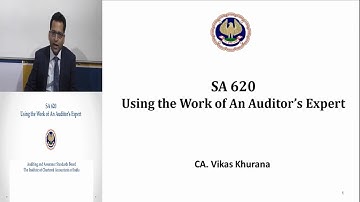 SA 620-Part-II - Awareness among the CA Members about Auditing Standards (By CA Vikas Khurana)