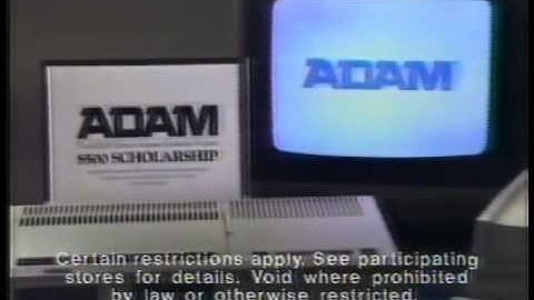 Coleco Adam Computer Spot circa 1986