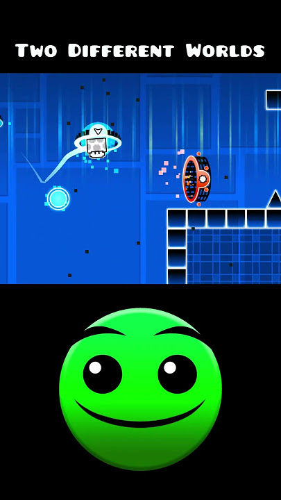 Two Different Worlds in Geometry Dash #gd #robtop #geometrydash #shorts